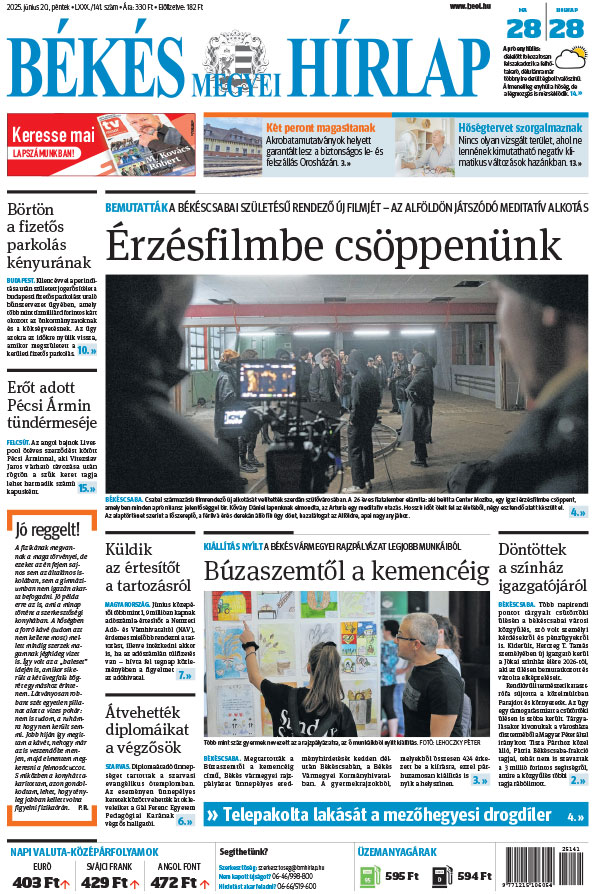 Lapszám: 2025.06.20. + MELLÉKLET