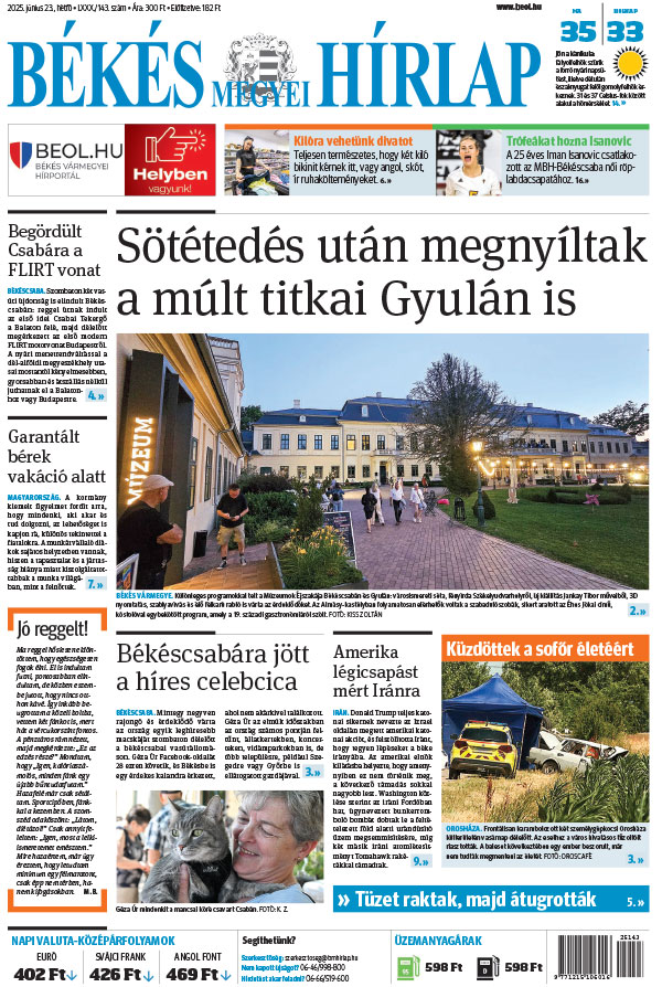 Lapszám: 2025.06.23.