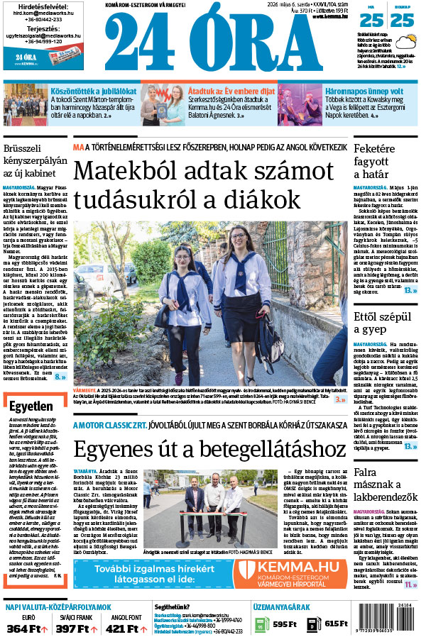 Lapszám: 2026. 05. 06.