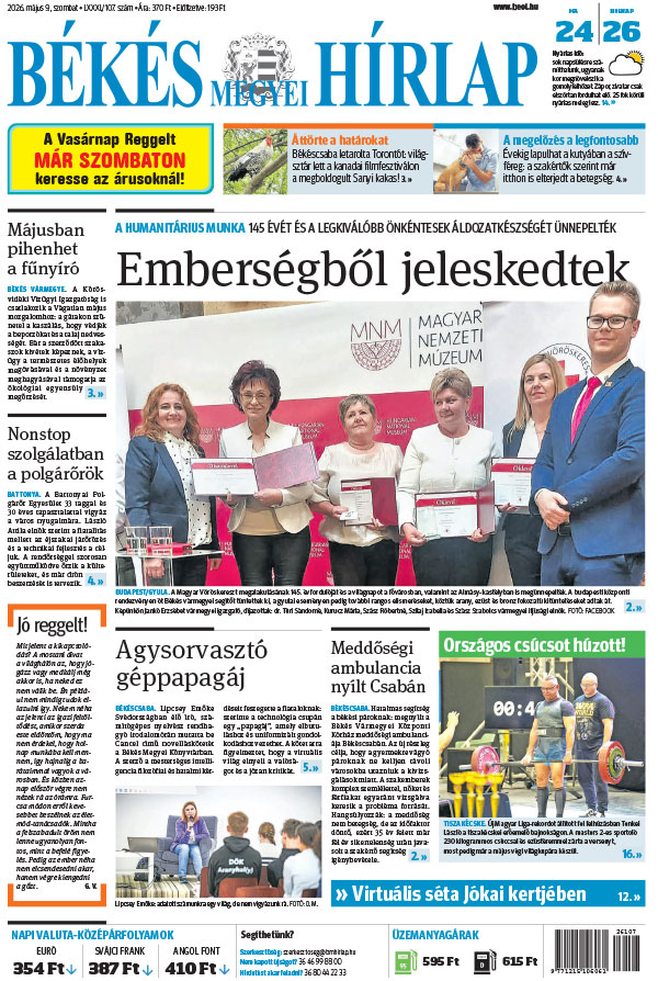 Lapszám: 2026. 05. 09.