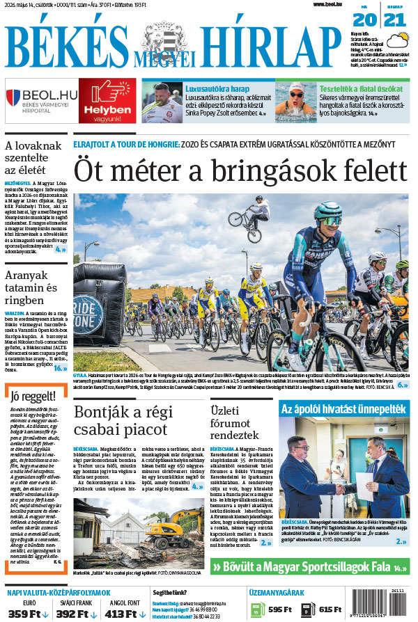 Lapszám: 2026. 05. 14.