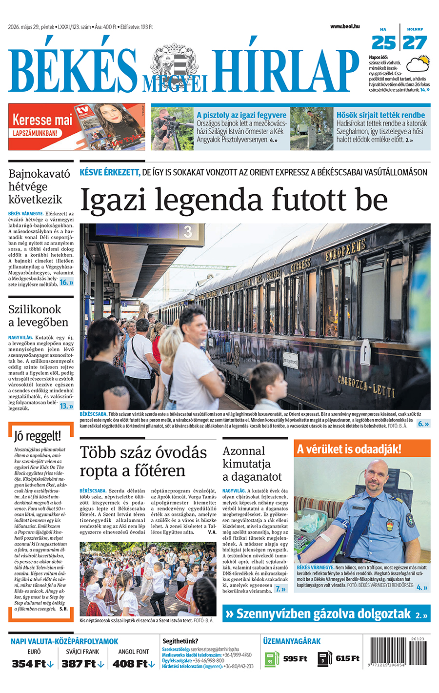 Lapszám: 2026.05.29. + Melléklet