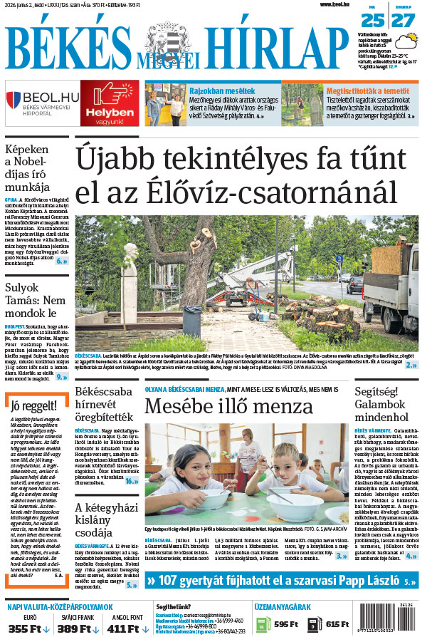 Lapszám: 2026. 06. 02.