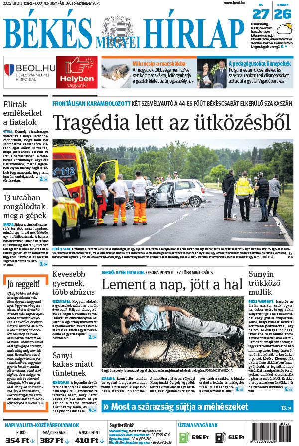 Lapszám: 2026. 06. 03.