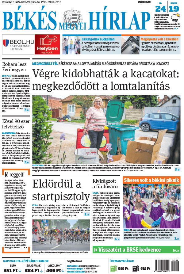 Lapszám: 2026. 05. 11.